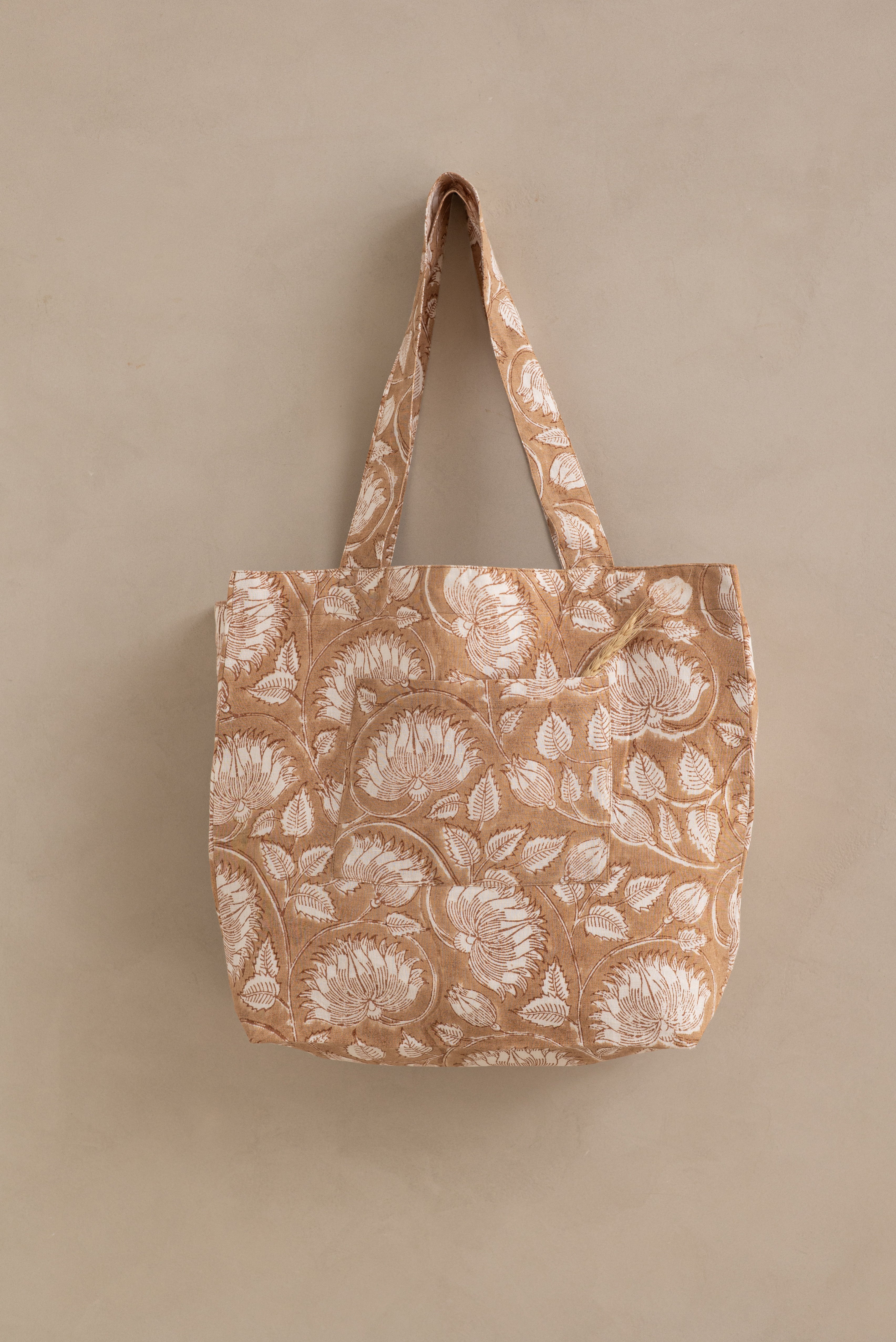 Linen Liliana tote Bag