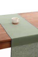 Linen Grey Needled Table Runner
