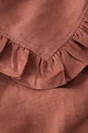 Linen Ruffle Medley Table Runner