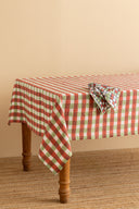 Linen Scarlet Tablecloth
