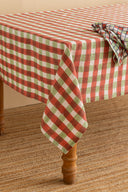 Linen Scarlet Tablecloth