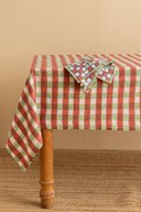 Linen Scarlet Tablecloth