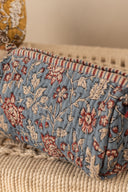 Linen Velma Quilted Pouch