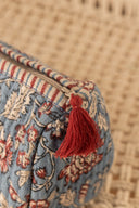 Linen Velma Quilted Pouch