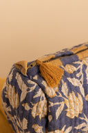 Linen Evadne Quilted Pouch