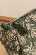 Linen Sorrel Quilted Pouch