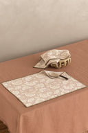 Linen Camellia Placemat Set