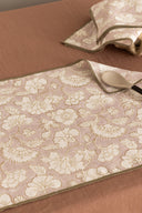 Linen Camellia Placemat Set