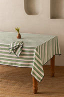 Linen Heritage Stripe Tablecloth