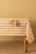 Linen Heritage Stripe Tablecloth