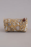 Linen Perline Quilted Pouch