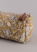 Linen Perline Quilted Pouch