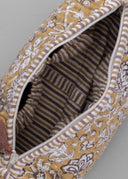 Linen Perline Quilted Pouch