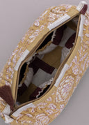 Linen Calista Quilted Pouch