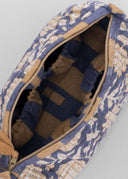 Linen Evadne Quilted Pouch