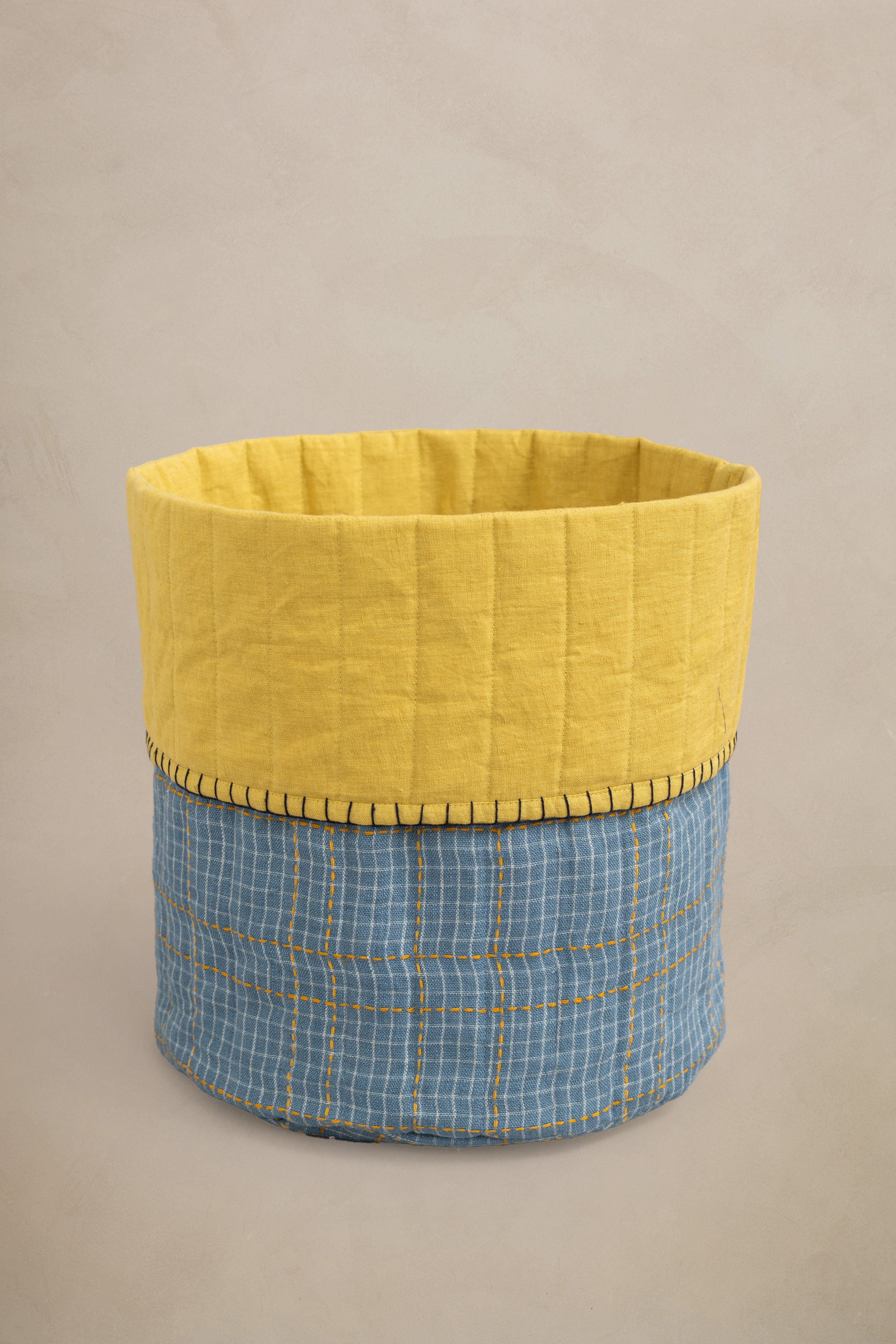 Linen Tetris Basket