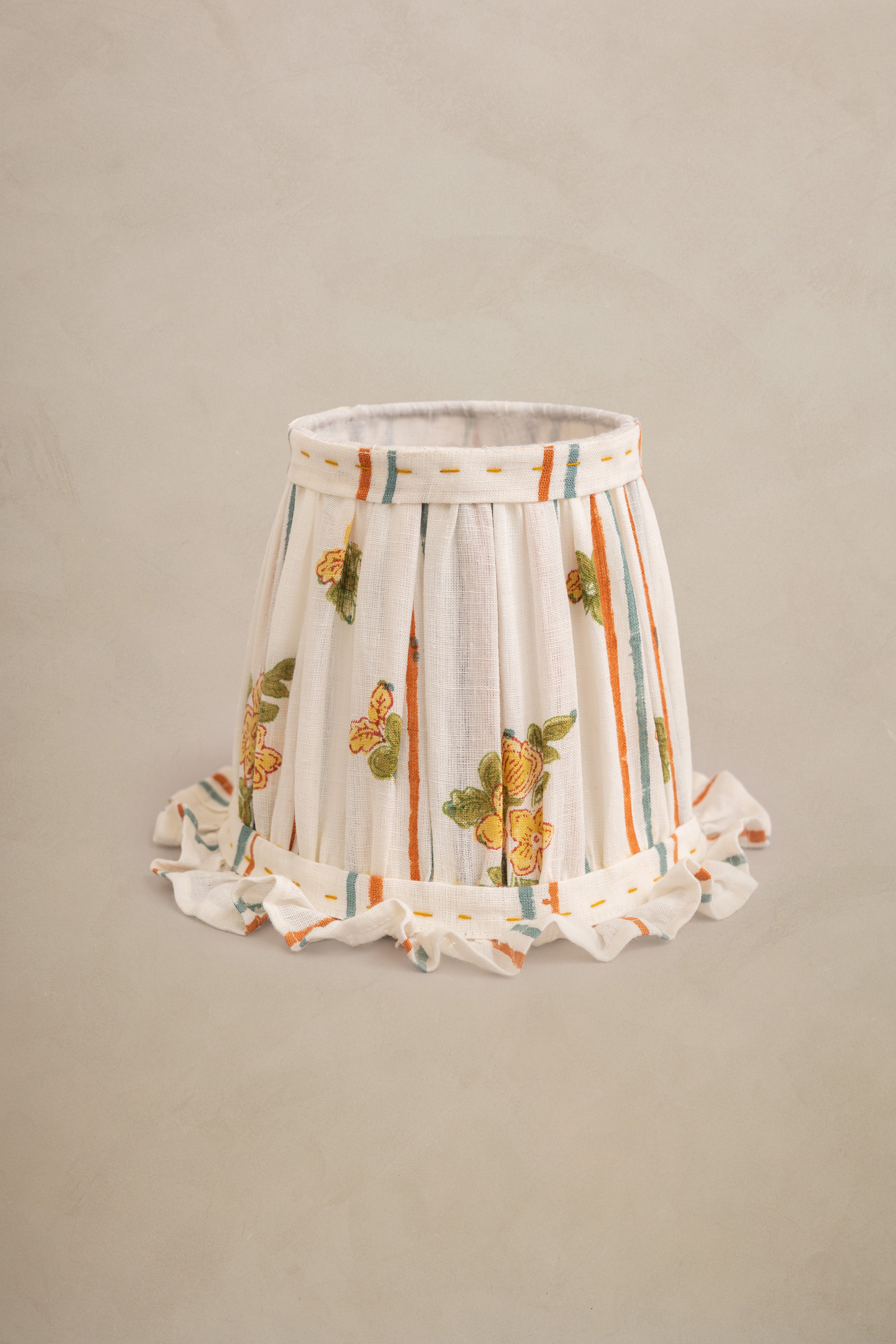 Linen Bloom Lamp Shade