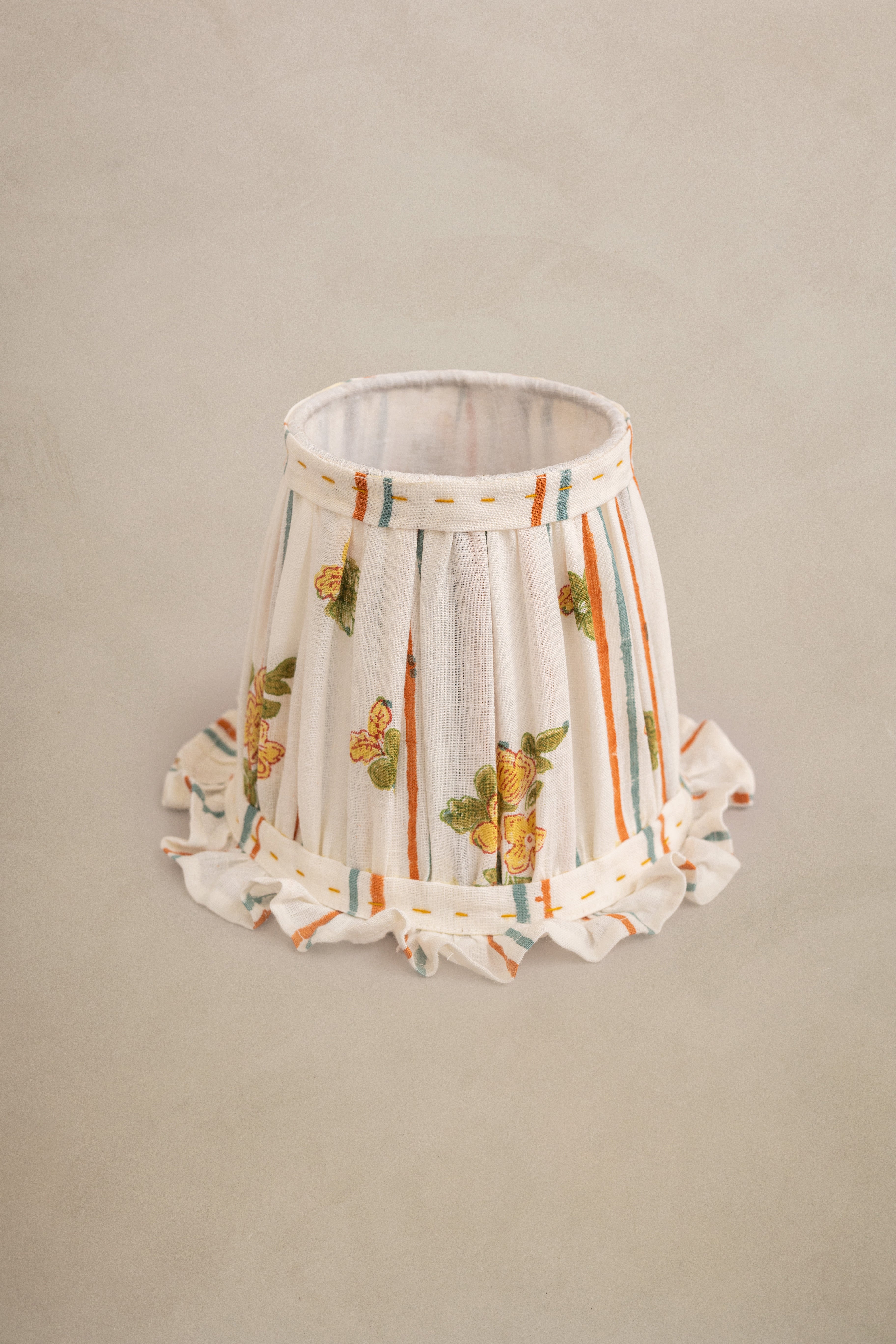 Linen Bloom Lamp Shade