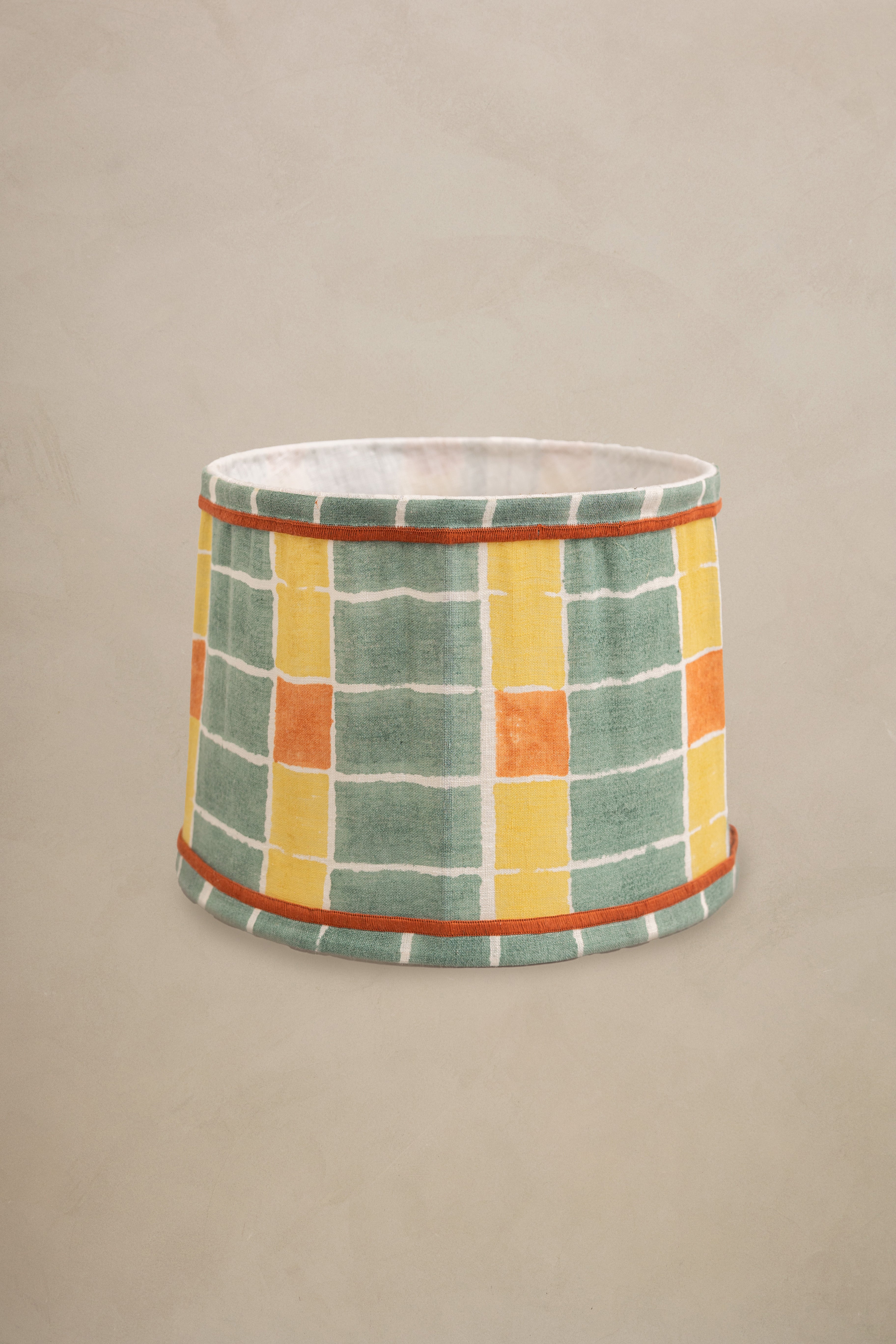 Linen Mosaic Lamp Shade