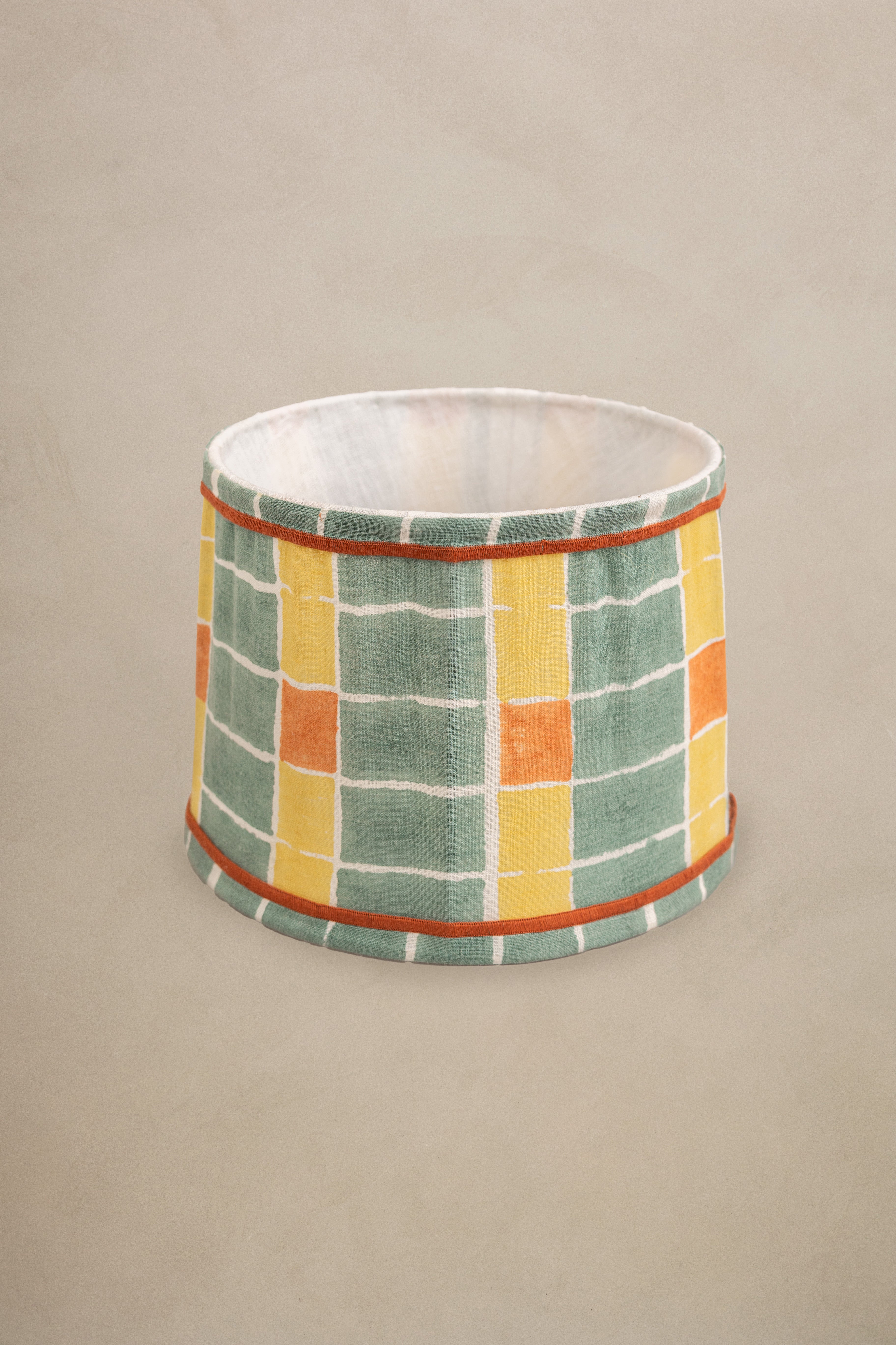 Linen Mosaic Lamp Shade