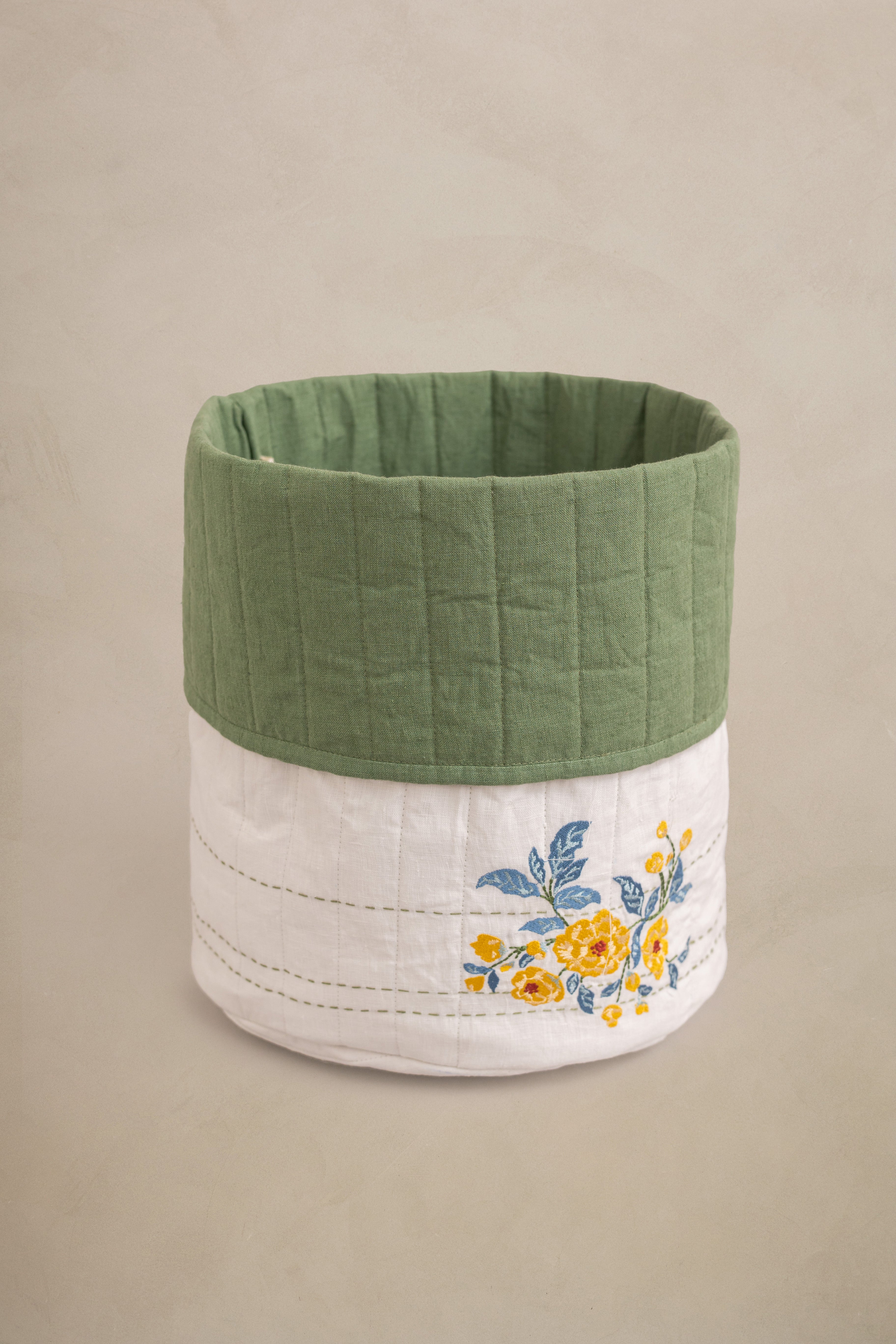 Linen Tendril Basket