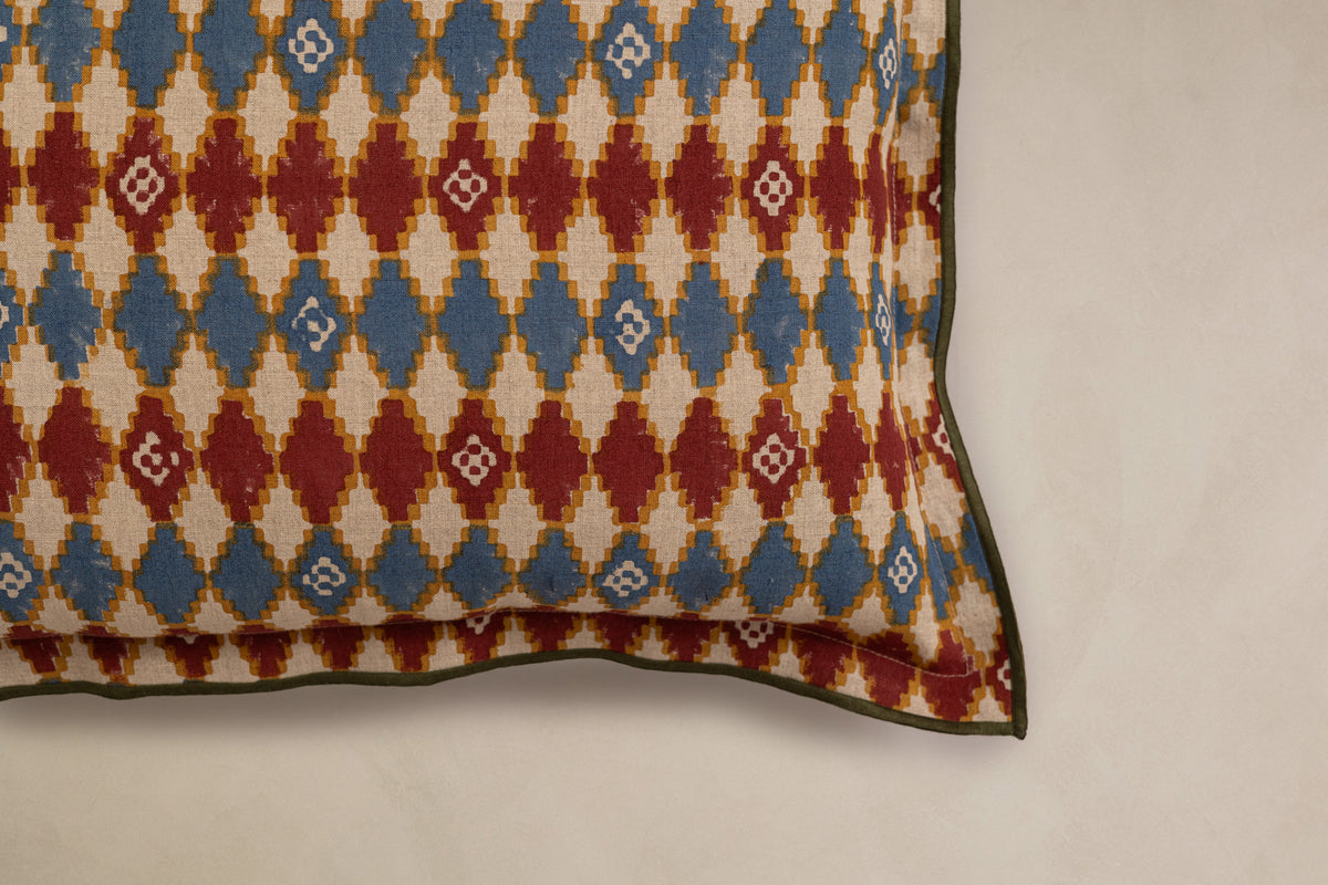 Linen Carols Cushion Cover