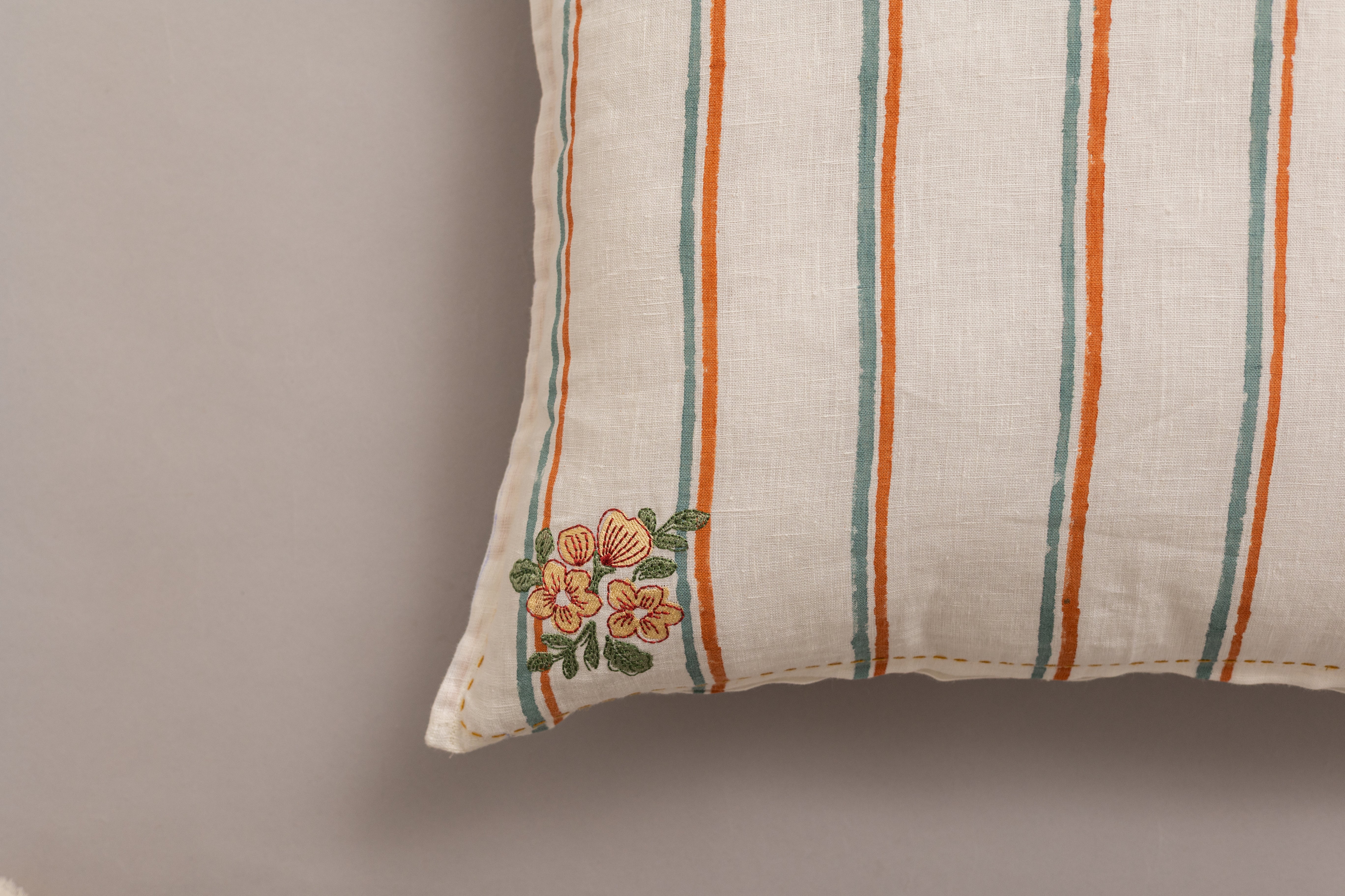 Linen Bloom Cushion Cover
