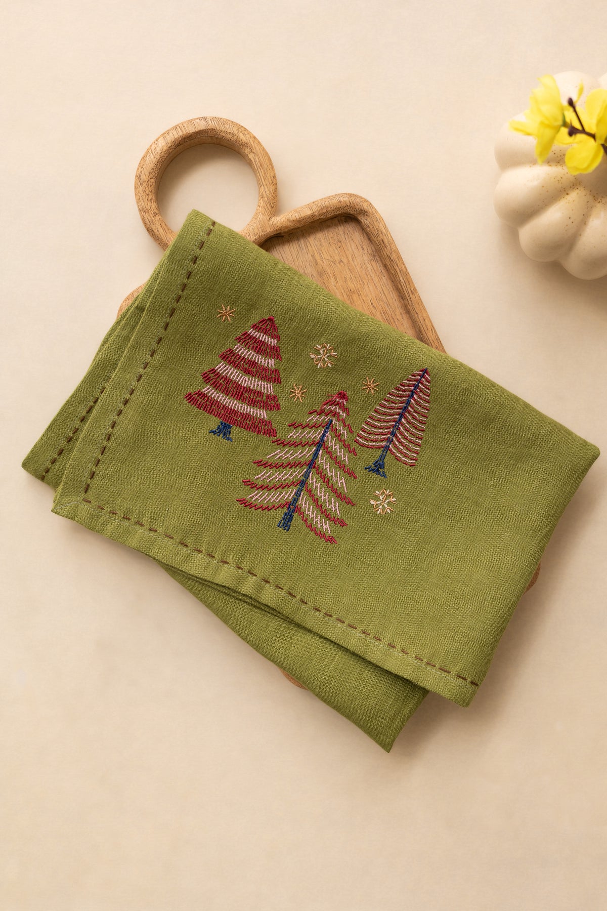Linen Pinegrove Napkin Set