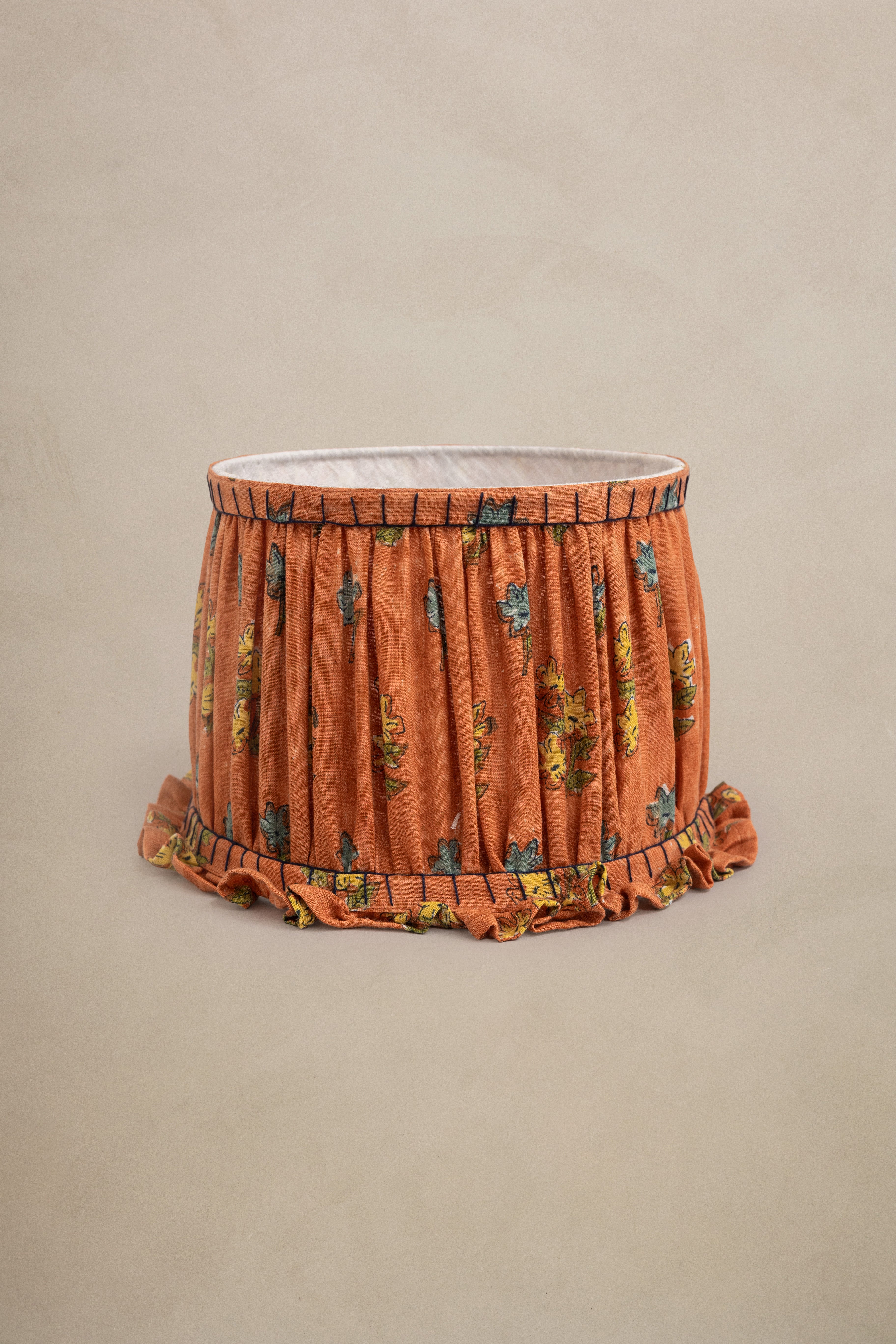 Linen Florem Lamp Shade