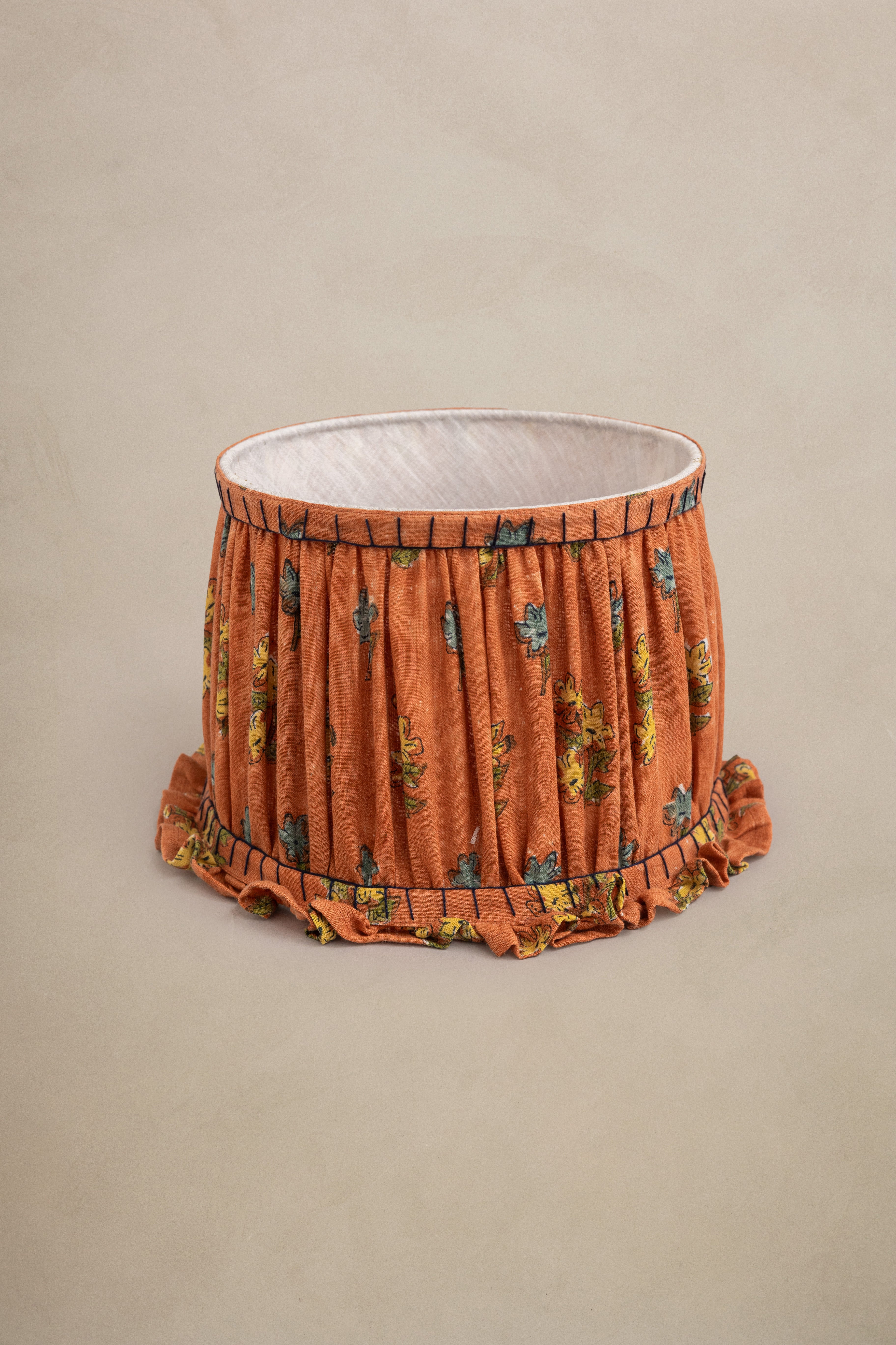 Linen Florem Lamp Shade