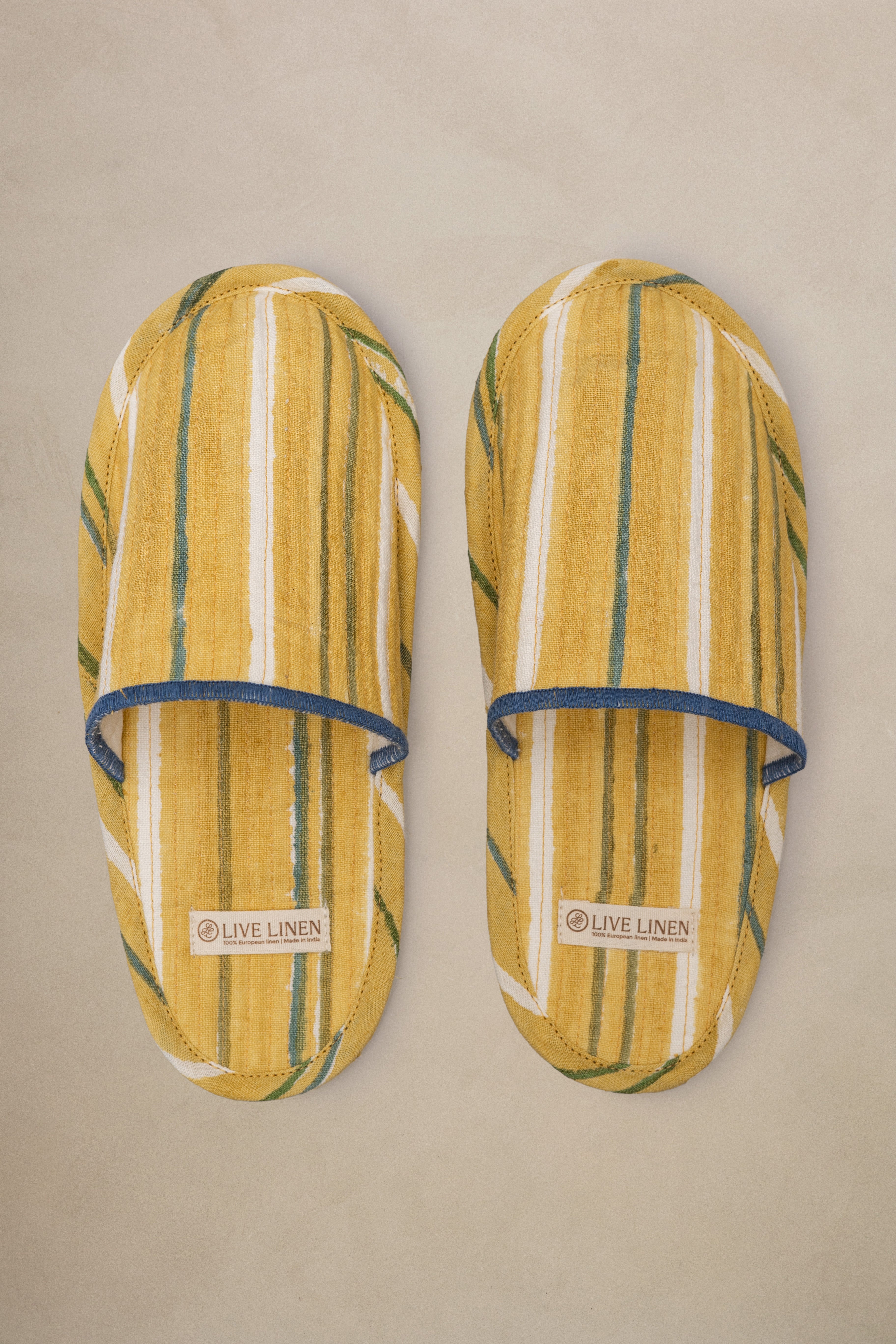 Linen Rhythm Slippers