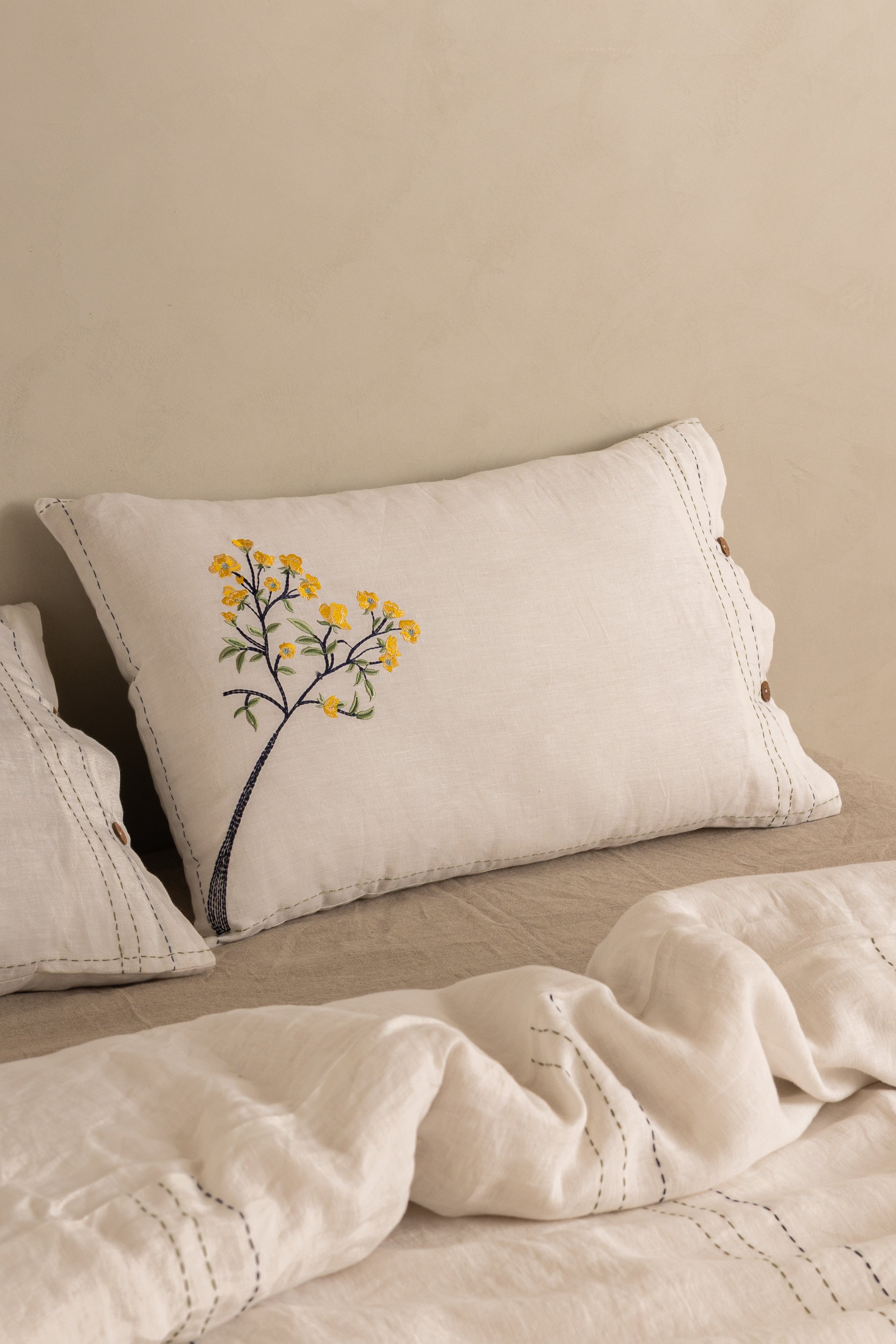 Linen Tendril Duvet Cover