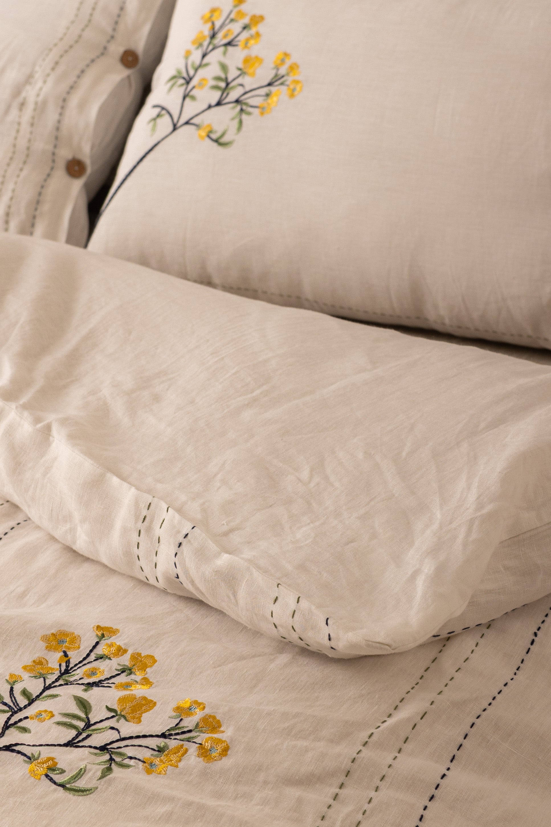 Linen Tendril Duvet Cover