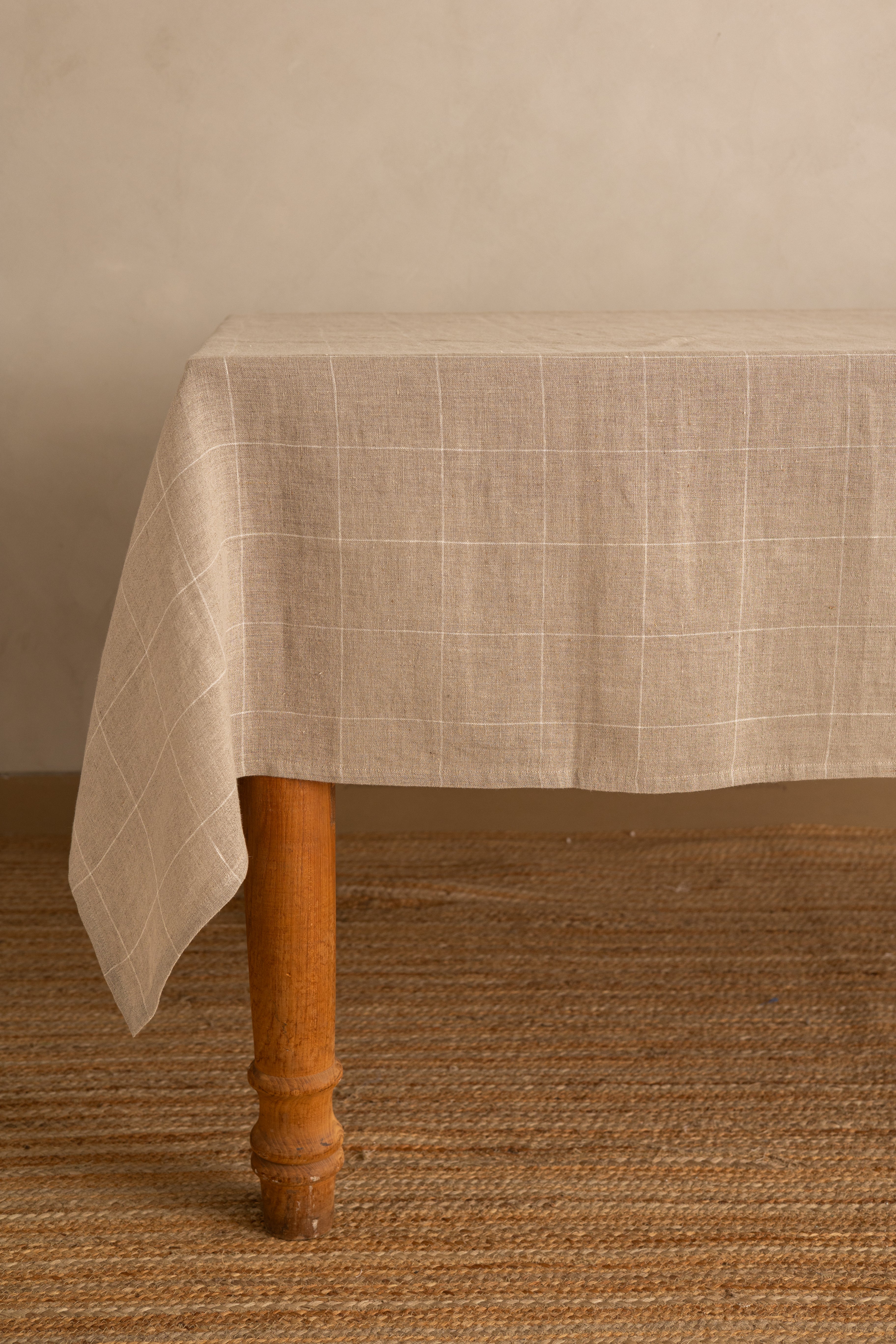 Linen Hickory Tablecloth