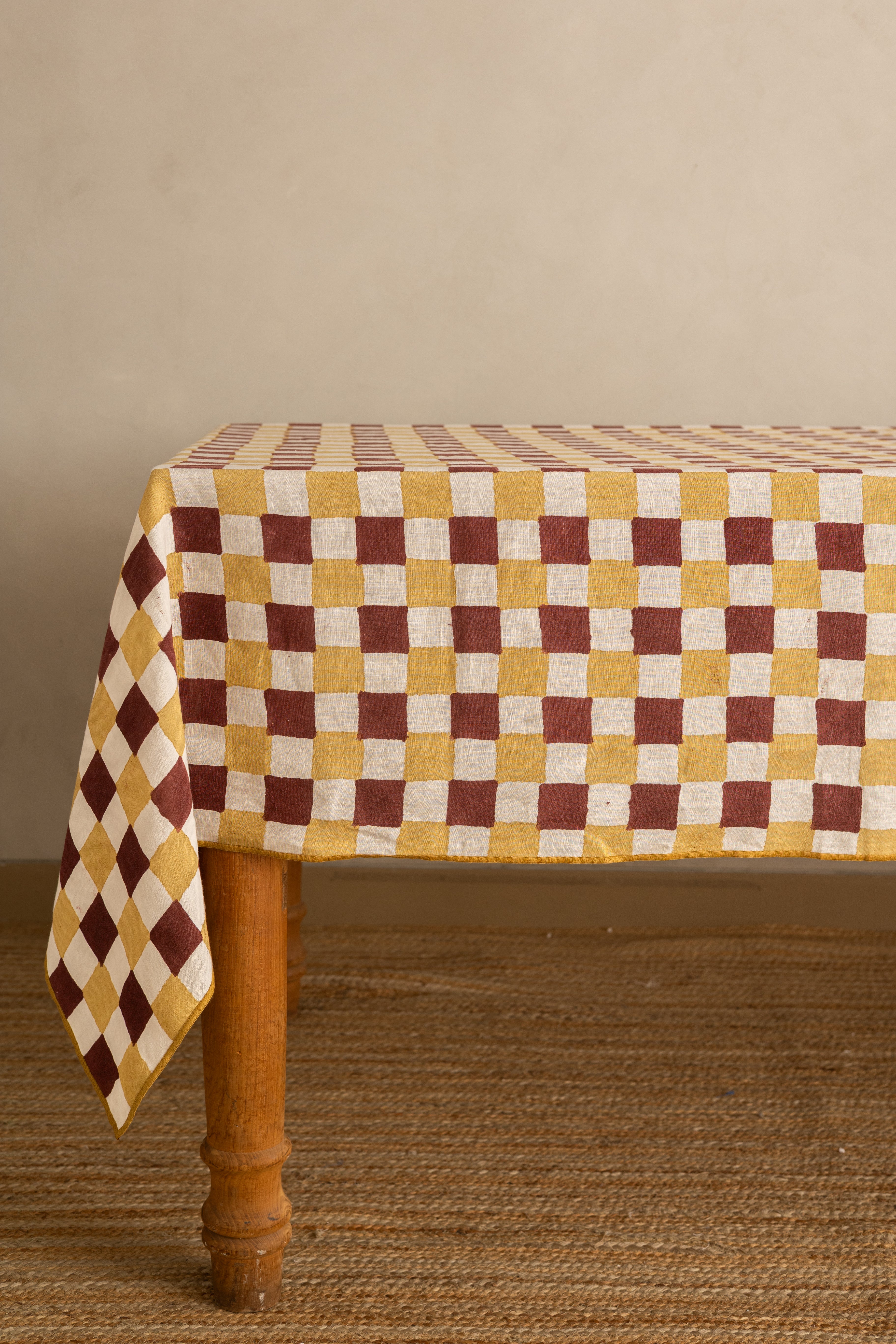 Linen Ochre Tablecloth