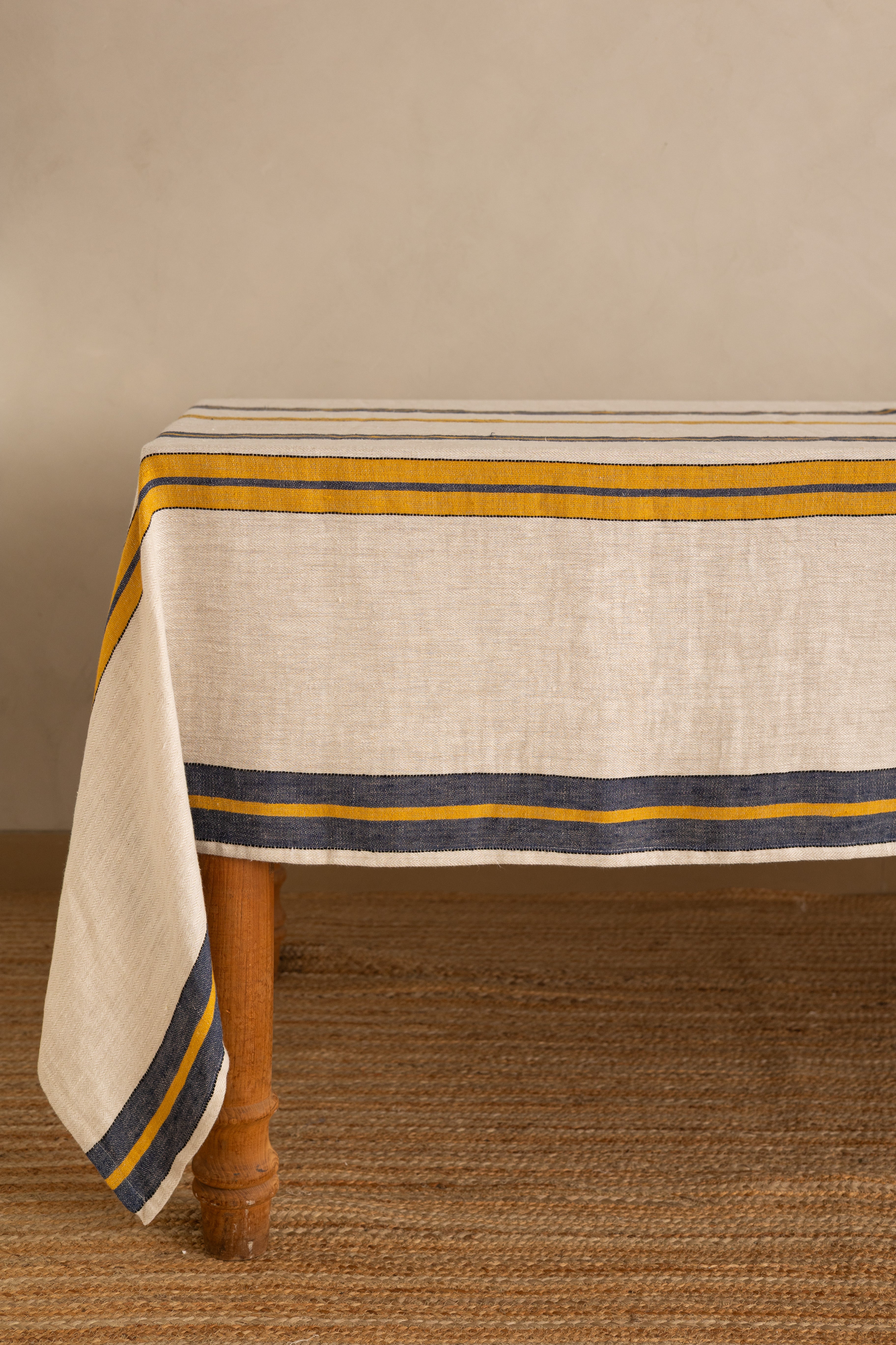 Linen Herringbone Tablecloth