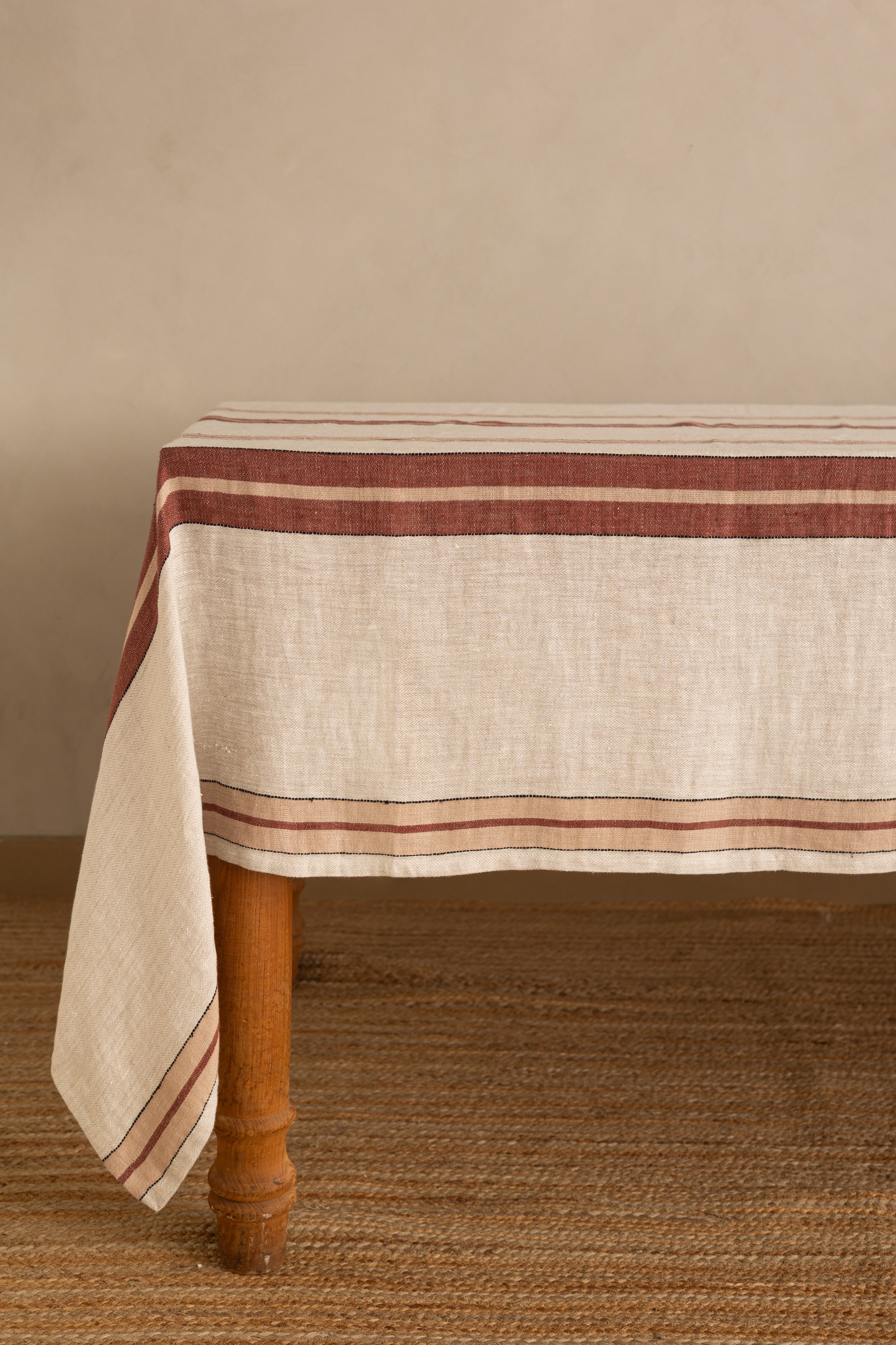 Linen Herringbone Tablecloth