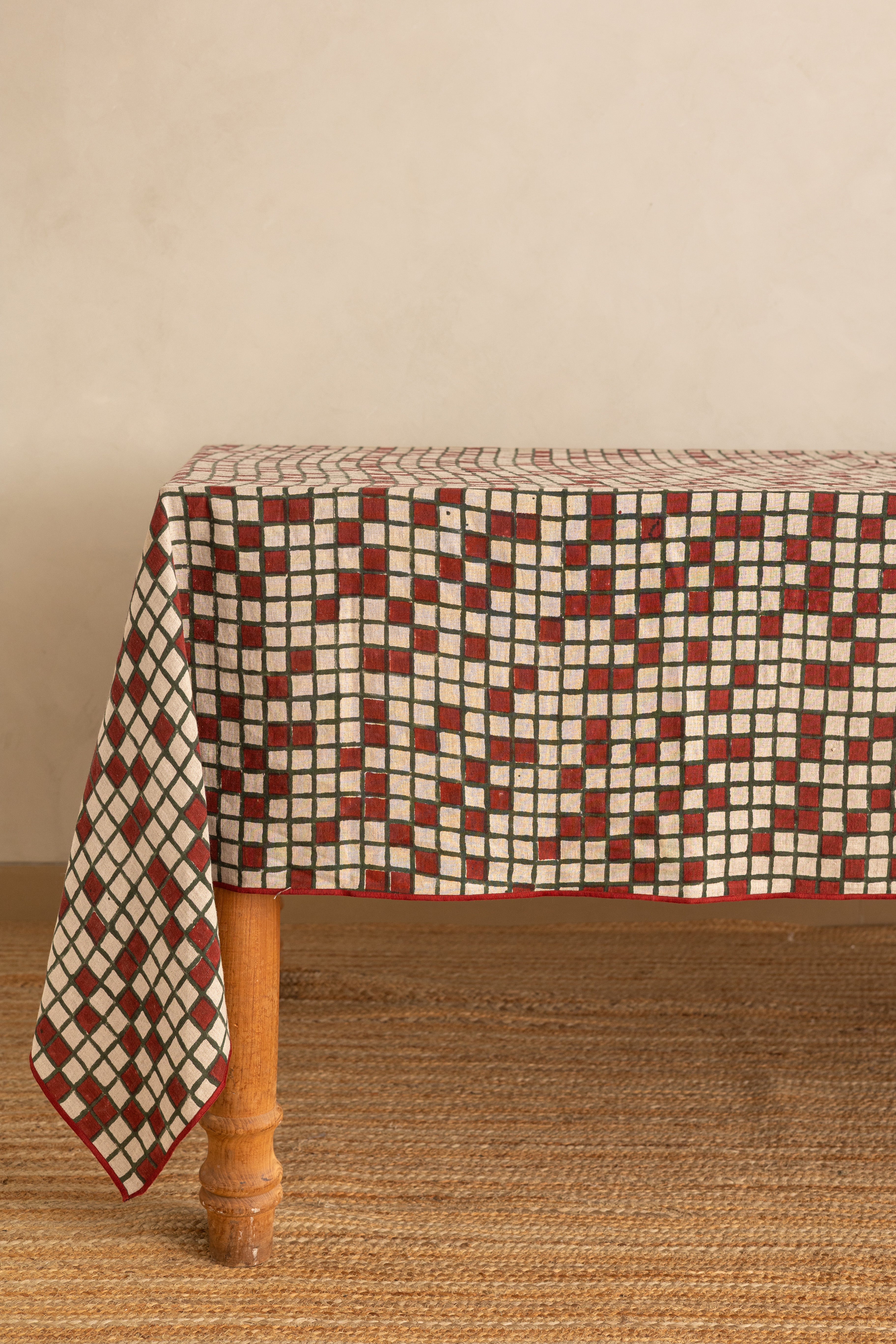Linen Sudoku Tablecloth