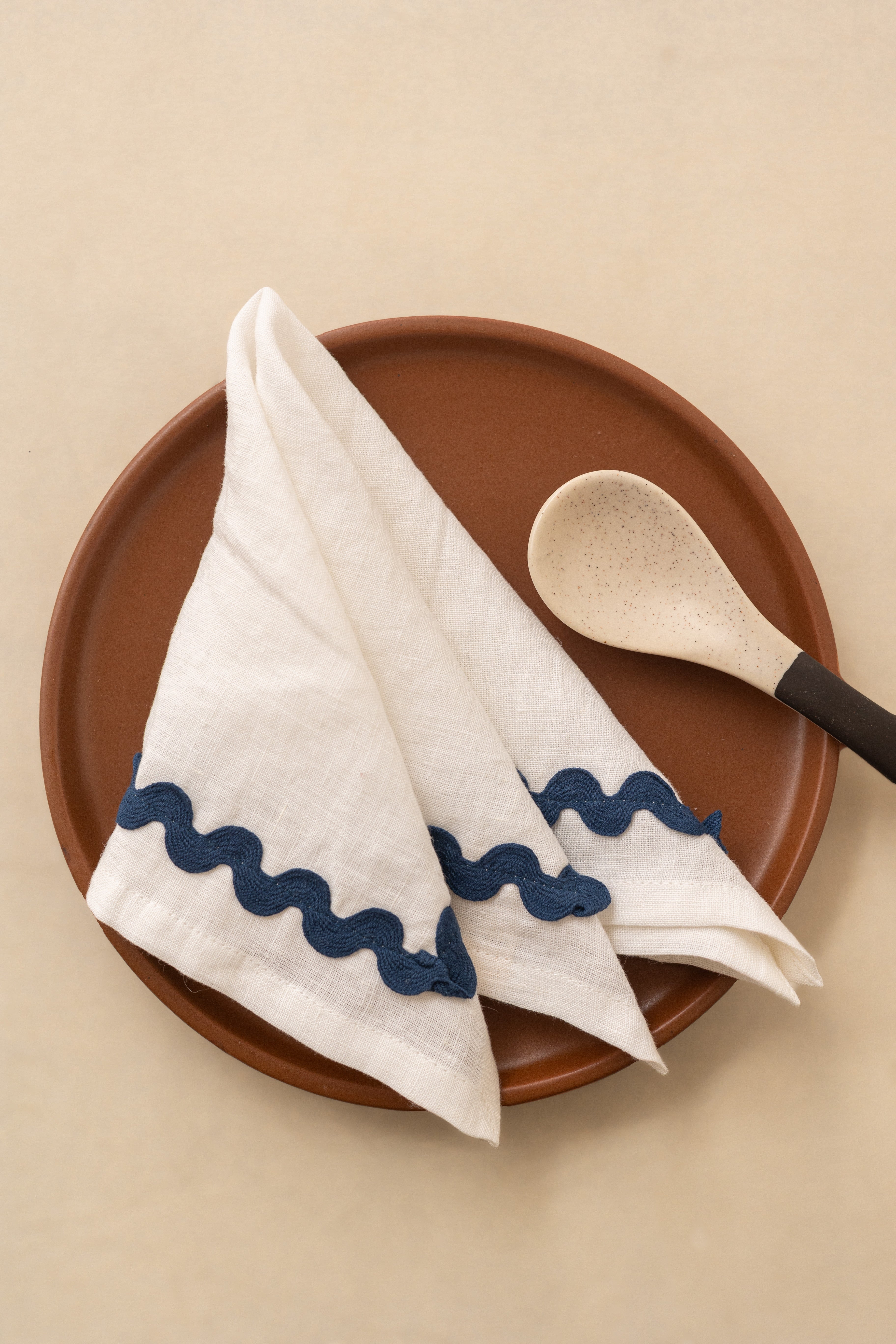 Linen Blue Lace Napkin