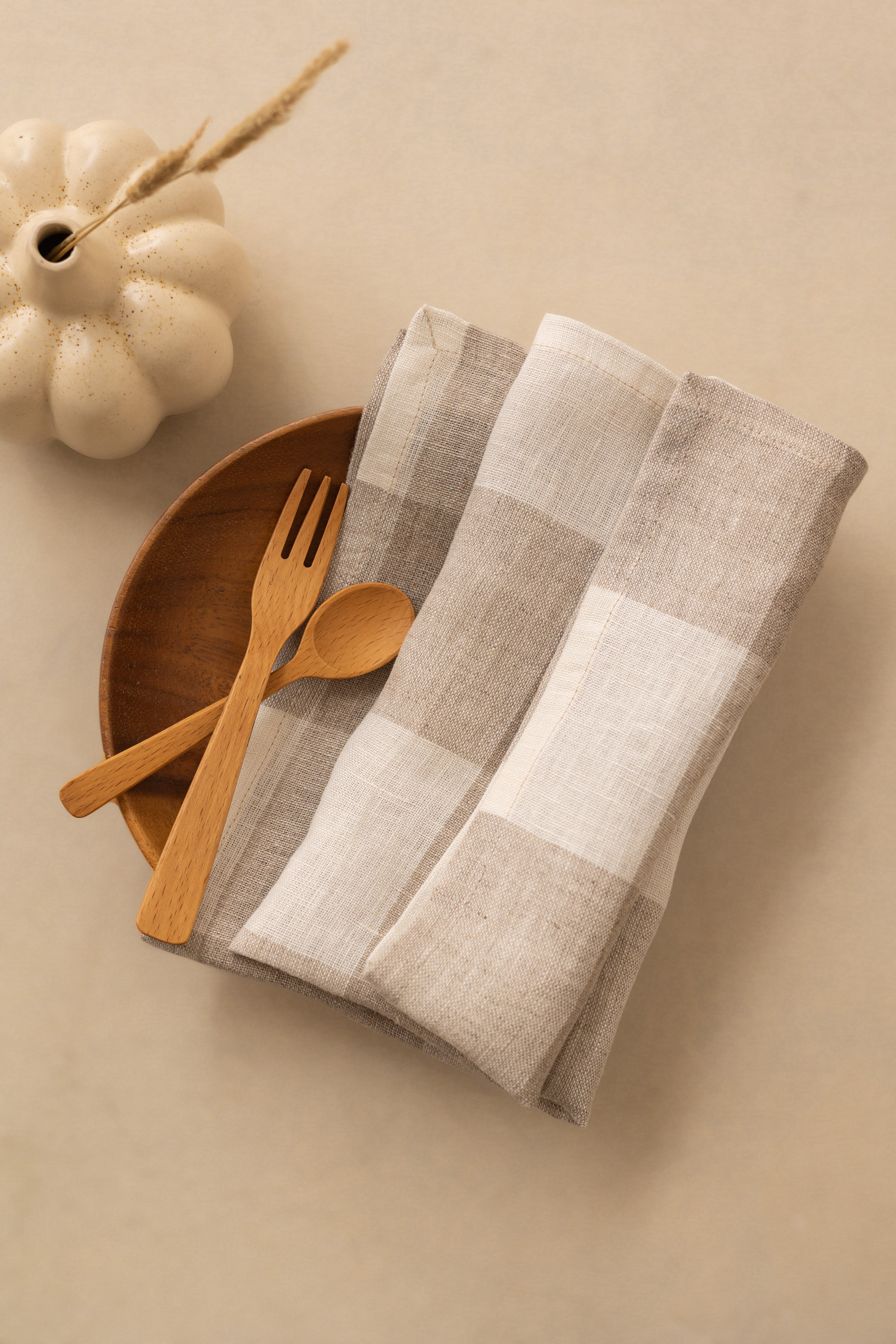 Linen Crema Napkin Set