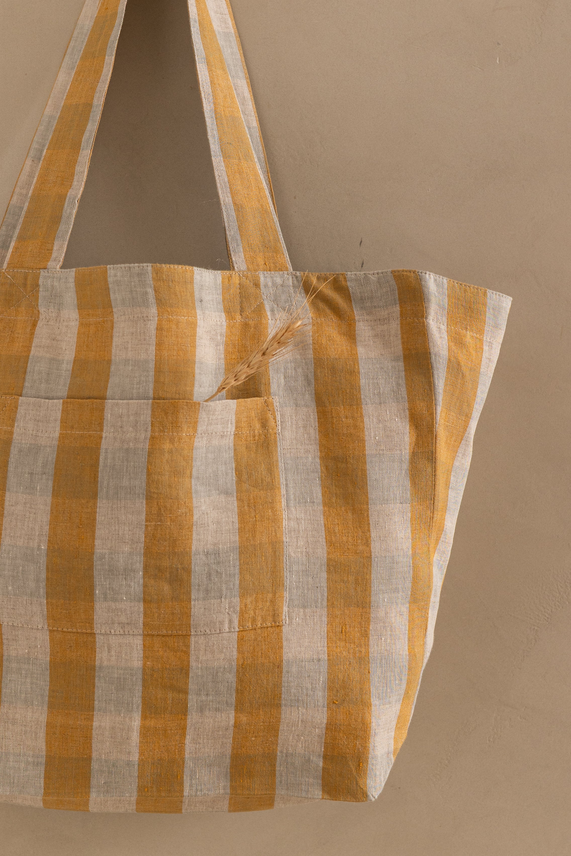 Linen Clara Tote Bag