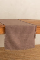 Linen Fringe Me Good Table Runner
