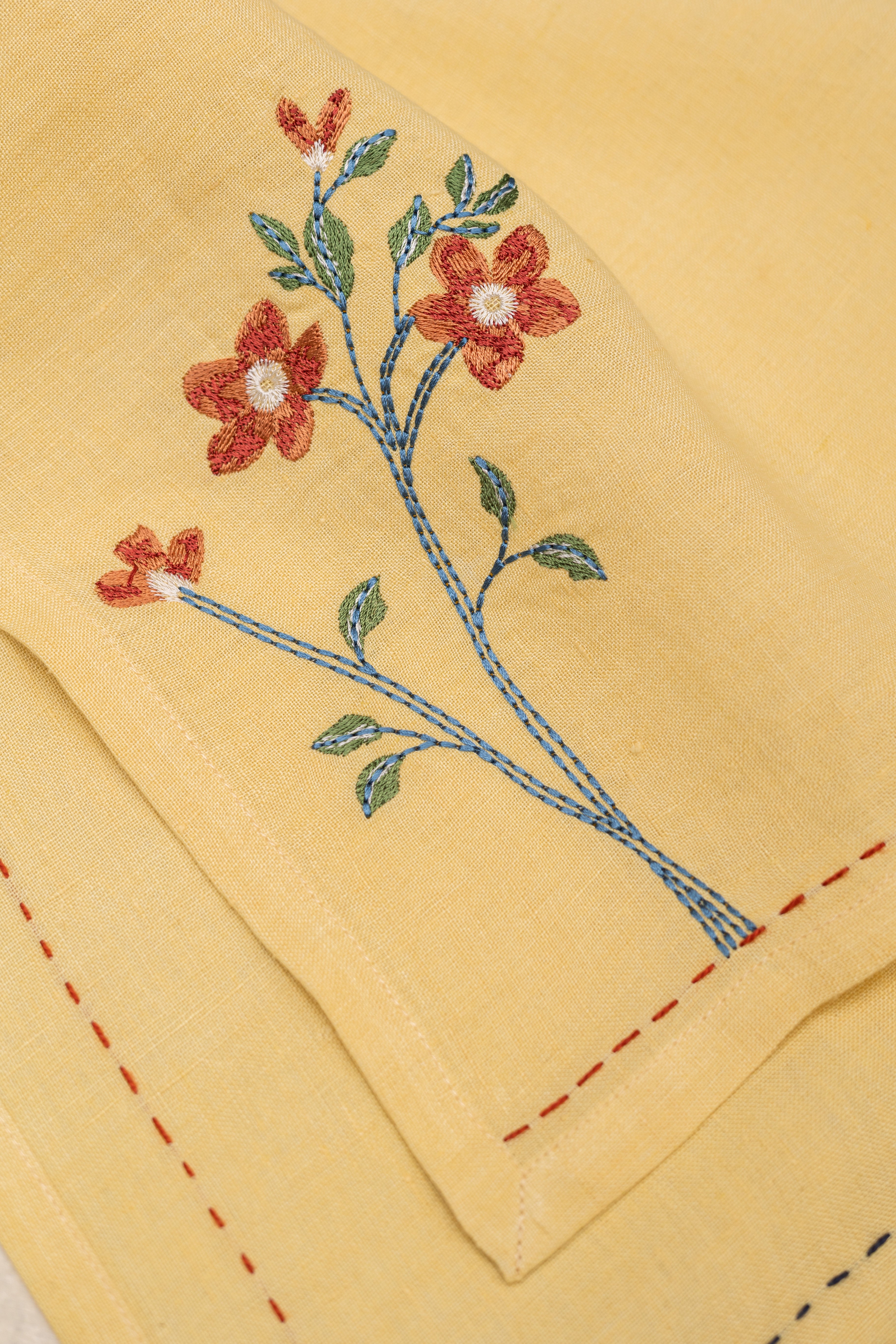Linen Tendril Placemat Set
