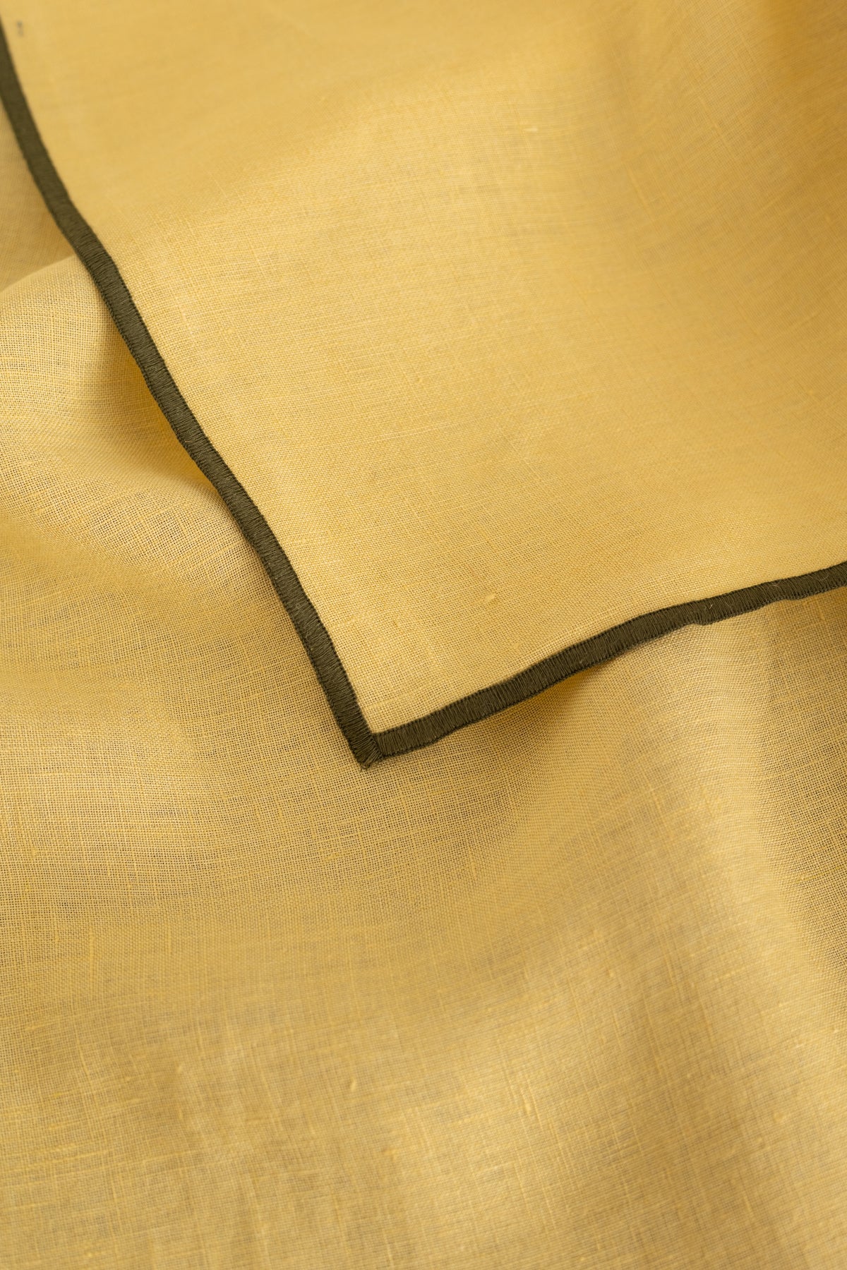 Linen Green Needled Tablecloth