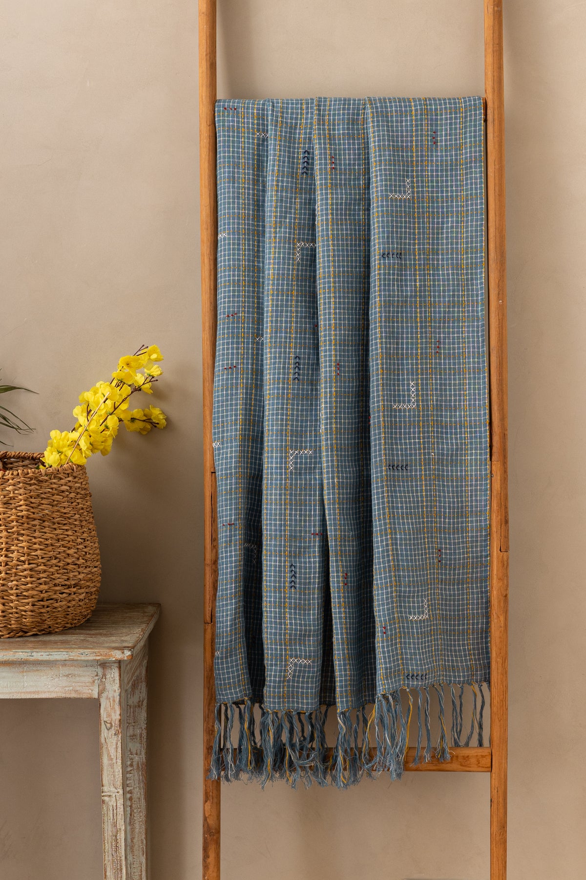 Linen Tetris Throw