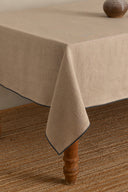Linen Grey Needled Tablecloth
