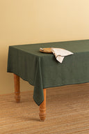 Linen Black Needled Tablecloth