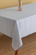 Linen Grey Needled Tablecloth