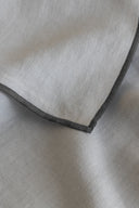 Linen Grey Needled Tablecloth