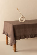 Linen Ruffle Medley Tablecloth